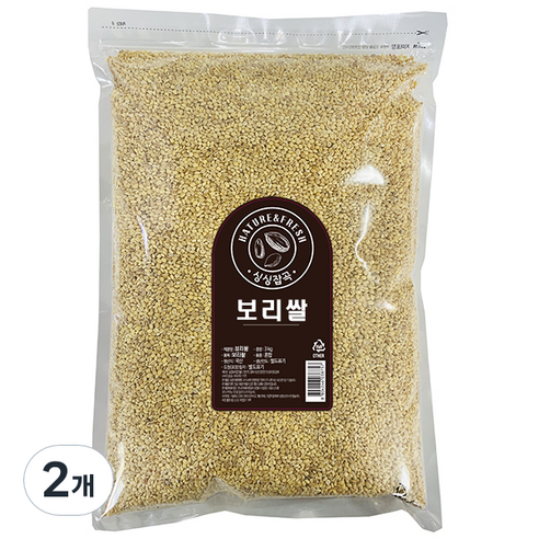 싱싱잡곡 보리쌀, 3kg, 2개