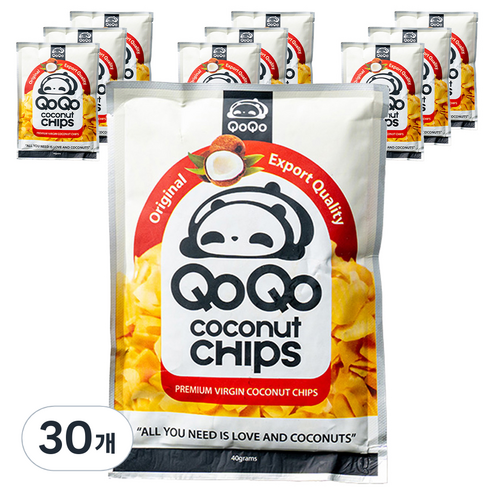 큐오큐오 코코넛칩, 40g, 30개