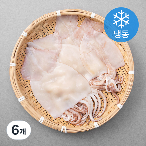 손질오징어 (냉동), 300g, 6개
