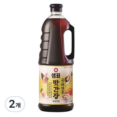 샘표 맛간장 국찌개용, 1.7L, 2개