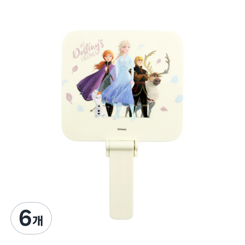세븐스타 디즈니 겨울왕국 2 사각 접이식 손거울, 엘사, 6개