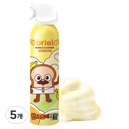 디보트브리엘 옐로우 브레드 버블 바클렌저 바나나향, 200ml, 5개