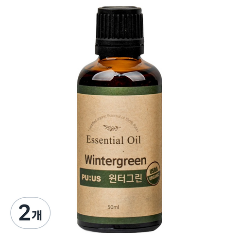 퓨어스 윈터그린 아로마오일, 50ml, 2개