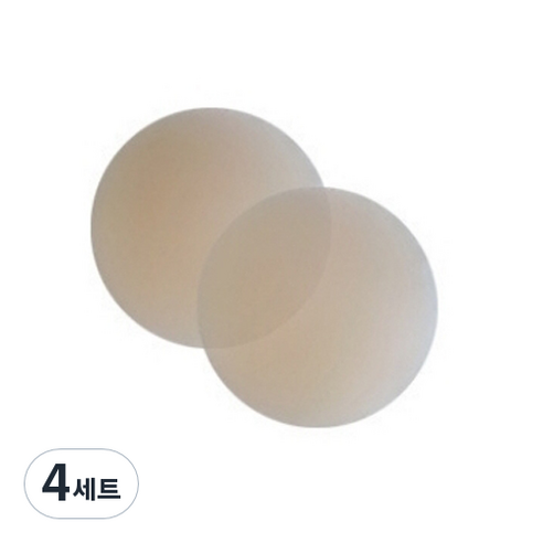 쏘나이스 실리콘 니플패치 라이트베이지 7cm, 4세트