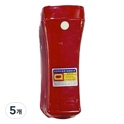 송광산업 LED 휴대용 조명등 + 배터리, 5개, 레드