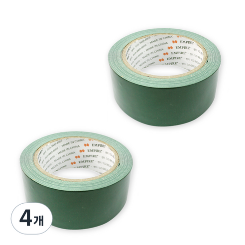 엠파이어 고급형 컬러 면테이프 48mm x 20m 녹색, 4개
