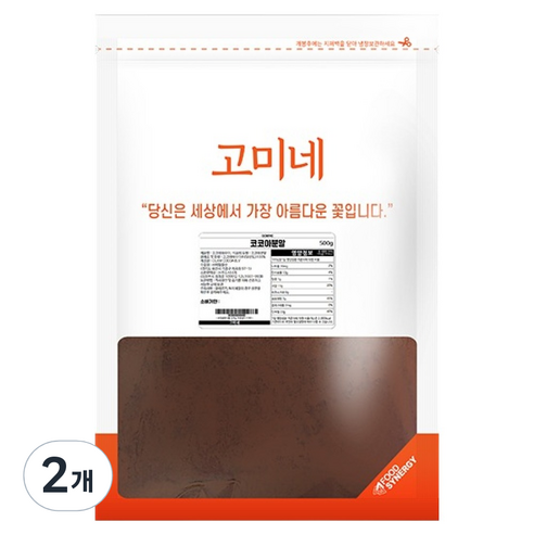 고미네 코코아 분말, 500g, 1개입, 2개