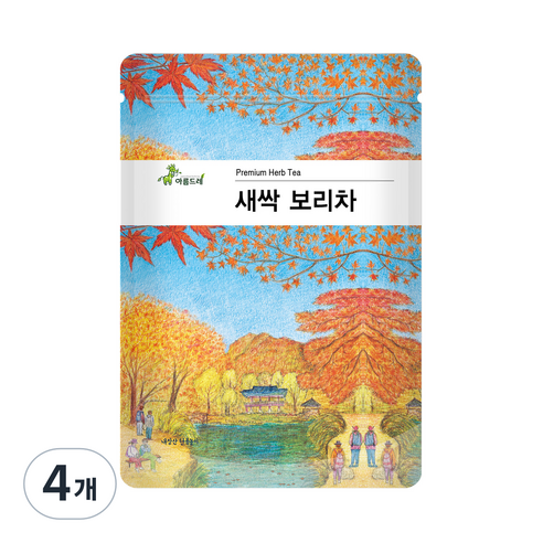 아름드레 새싹보리차 삼각티백, 1.1g, 50개입, 4개