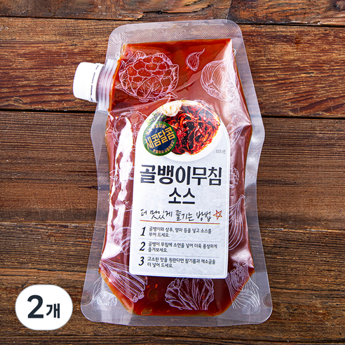 주비푸드 골뱅이 무침소스, 500g, 2개