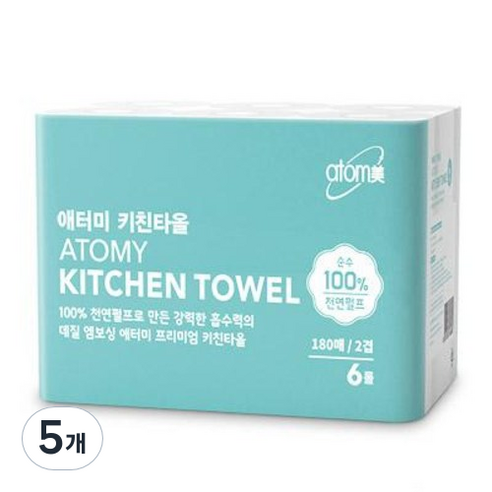 애터미 키친타올 180매, 180개입, 30개