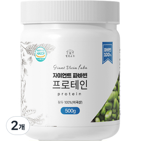 웰빙곳간 자이언트 파바빈 프로테인, 2개, 500g