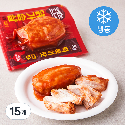 오쿡 맛있는 소스 닭가슴살 떡볶이맛 (냉동), 100g, 15개