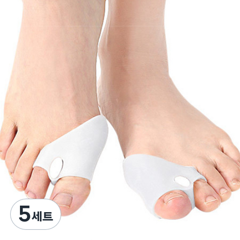 나음다름 엄지발가락 보호대 좌우세트 화이트, 5세트