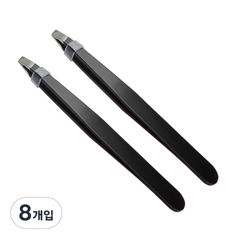 베라망 눈썹 족집게 핀셋, 8개, 블랙