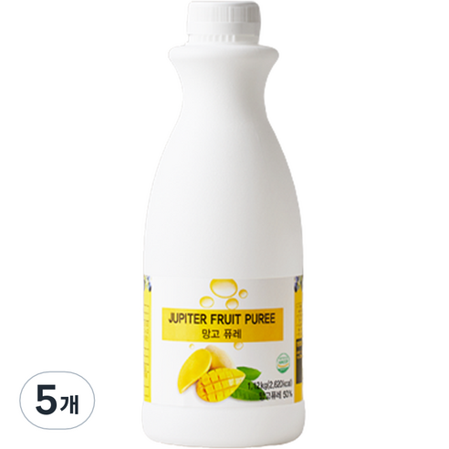 주피터 망고 퓨레, 1.12kg, 5개