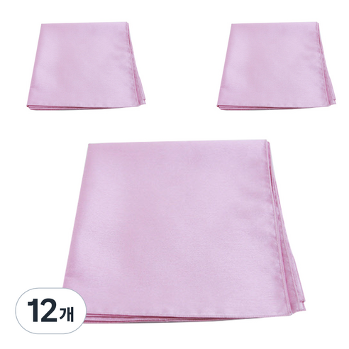 봄91 실크홑보자기 45 x 45 cm, 연핑크(TS-667), 12개