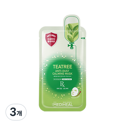 메디힐 티트리 안티더스트 카밍 마스크 24ml, 10개입, 3개