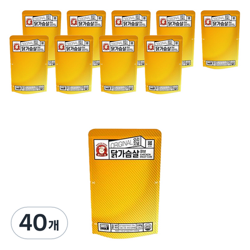 바로드숑 닭가슴살 큐브 오리지널, 100g, 40개