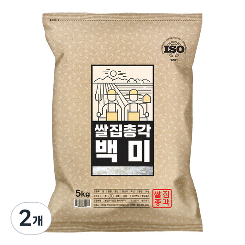 쌀집총각 백미, 5kg, 2개