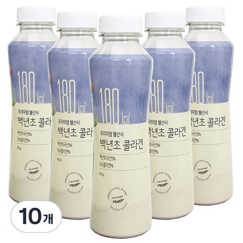 삼성웰스토리 프리미엄 웰선식 백년초콜라겐, 10개, 45g