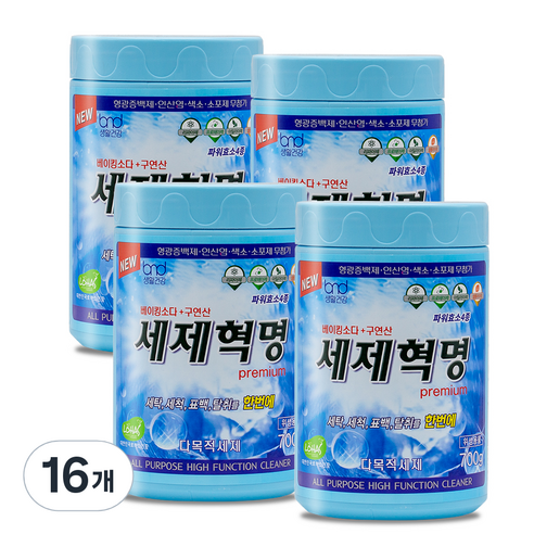세제혁명 프리미엄, 700g, 16개