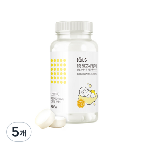아이앤어스 1종 발포세정제 30p, 120g, 5개