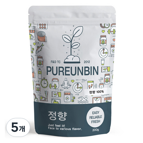푸른빈 정향 클로브, 200g, 5개