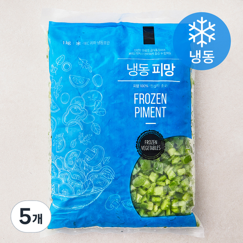 냉동 피망 (냉동), 1kg, 5개