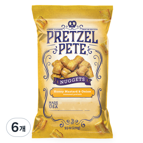 프레첼피트 허니 머스타드 어니언, 270g, 6개