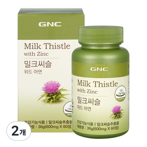 GNC 밀크씨슬 위드 아연: 건강한 간 기능을 위한 필수 영양제