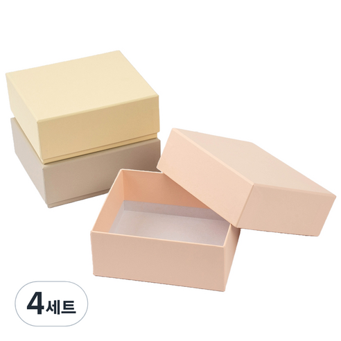 뮤니드 그레이스 소프트 지함 선물상자 미니 3종 세트, 4세트, 크림, 핑크, 그레이
