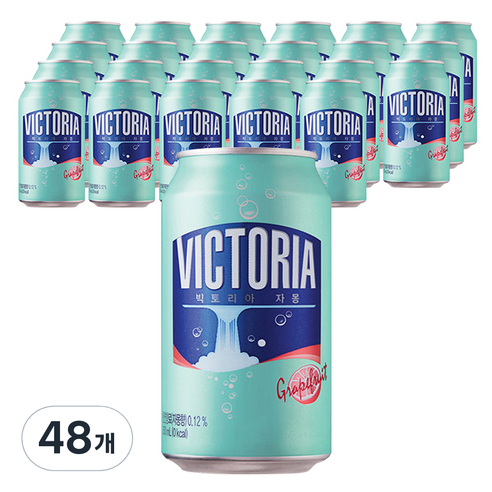 빅토리아 탄산음료 자몽, 350ml, 48개