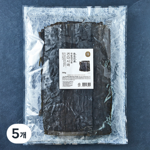 어식백세 국물내기용 건 다시마, 500g, 5개