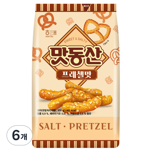 맛동산 프레첼맛, 6개, 300g