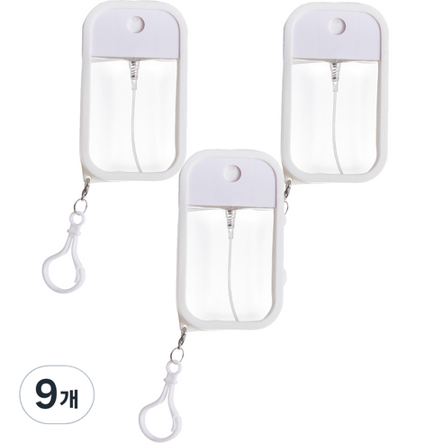휴대용 손소독제 공병 50ml, 화이트, 9개
