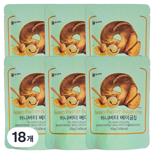 파니피카 허니버터 베이글칩, 30g, 18개