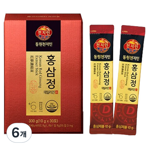 천지인 홍삼정 데일리진 30p, 300g, 6개