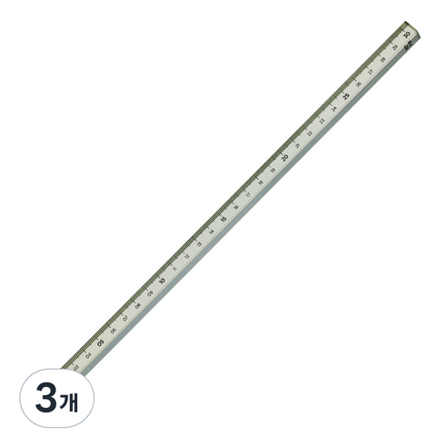 롭다 아크릴스틱자 30cm, Sage Green, 3개