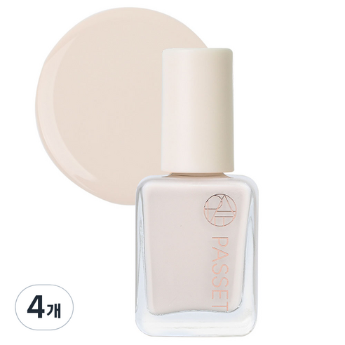 파셋 셀럽 네일컬러 폴리쉬 매니큐어, 70 크림베이지, 7ml, 4개
