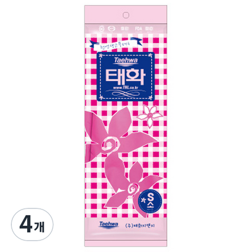 태화 고무장갑 양손착용, 소(S), 4개