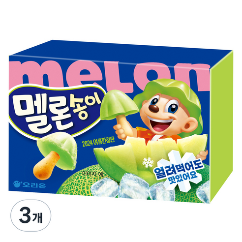 오리온 멜론송이 과자, 50g, 3개