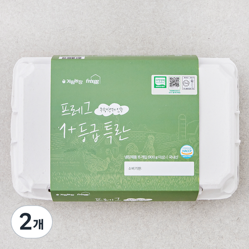 계림농장 무항생제 1+등급 특란, 15구, 2개