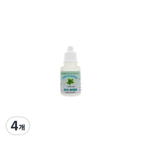조이라이프 아로마조이 슬라임재료 조이후레바 30ml, 4개, 박하