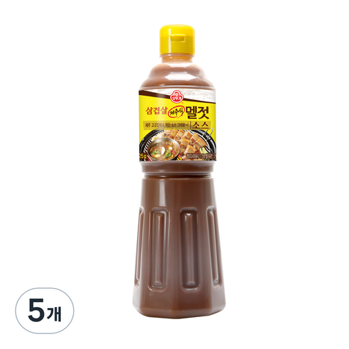 오뚜기 삼겹살 제주식 멜젓 소스, 1125g, 5개