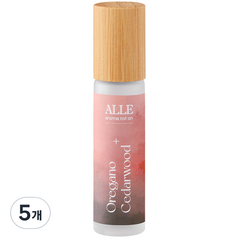 알레 아로마 롤온 오레가노 시더우드, 10ml, 5개