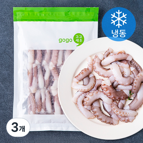 고고새우 탱글탱글 손질 절단낙지 (냉동), 450g(L), 3개