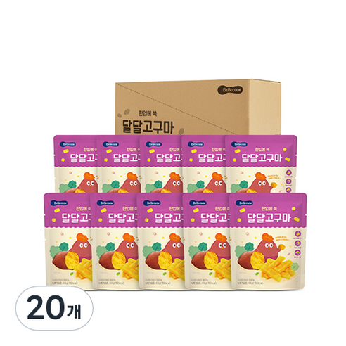 Box_베베쿡 달달고구마, 60g, 20개
