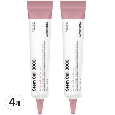 메디레머디 스템셀 3000 탈모 두피 세럼, 30ml, 4개