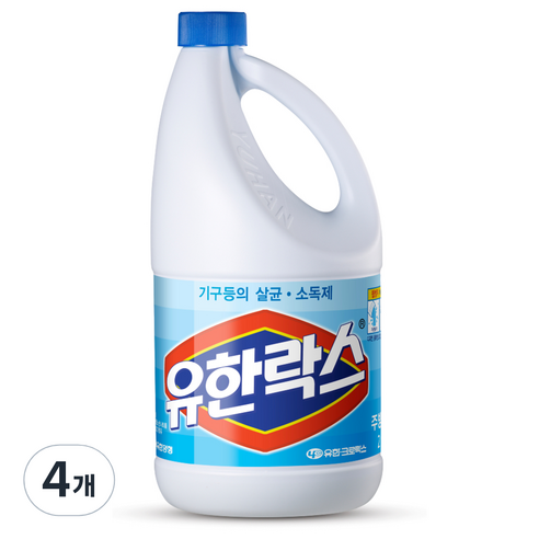 유한락스 주방용, 2L, 4개