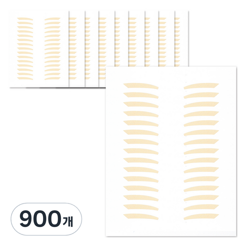 깃털 단면 쌍꺼풀테이프, 900개, 누드SS타입
